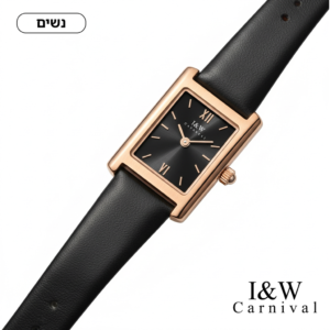 CARNIVAL שעון יד אלגנטי לנשים – עיצוב מלבני קלאסי