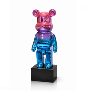 פסל דובי דקורטיבי מודרני עיצוב יוקרתי לבית ולחללים מעוצבים (50 ס"מ)